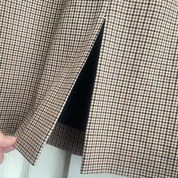 ANTONIO MELANI women's Plaid knee length sheath dress size 2 zip.  #097 - Picture 8 of 14